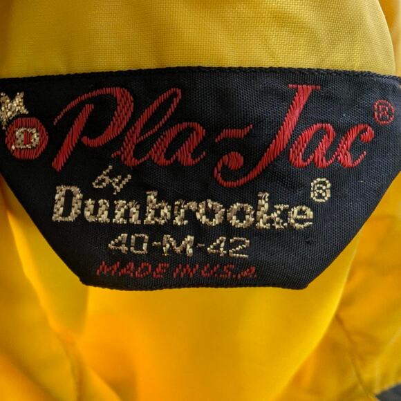 PLA-JAC by Dunbrooke Yellow vintage windbreaker jacket - Picture 6 of 6